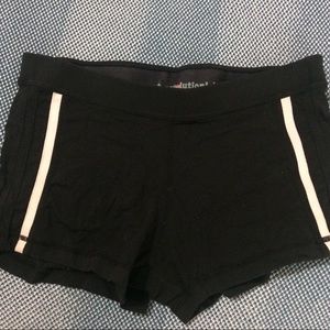 Black Lululemon workout shorts